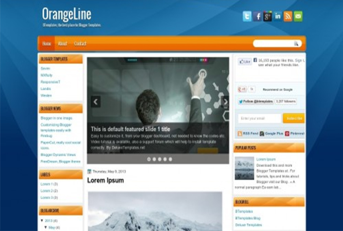  I will design an awesome Blogger website