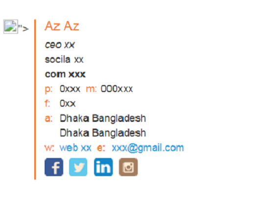 Create Your Attractive Clickable Social Icon Email Signature With 