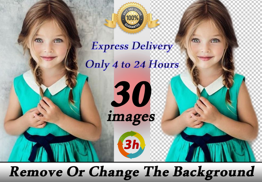 Remove background 30 images only 4 to 24 hours 