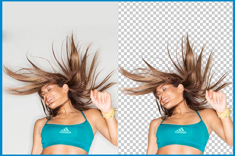 Remove and change background from 20 images