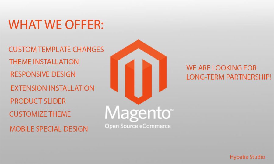 Install, create and customize your Magento Website