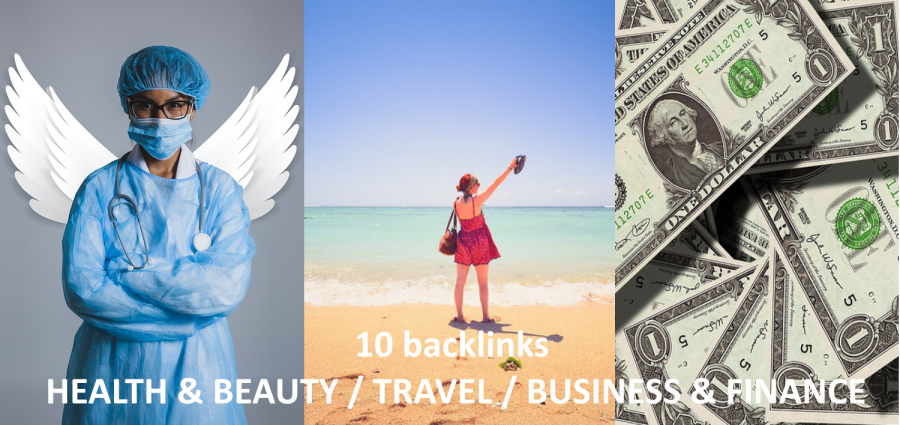 I give you 5 backlinks niche health travel business 