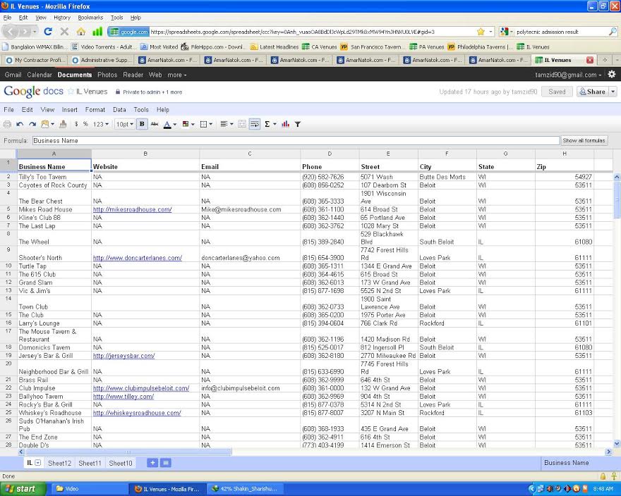 Data Entry Into Excel