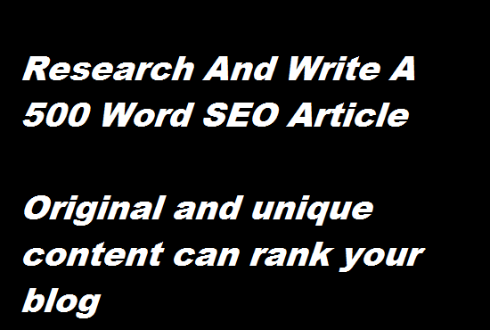 write killer and amazing SEO content 
