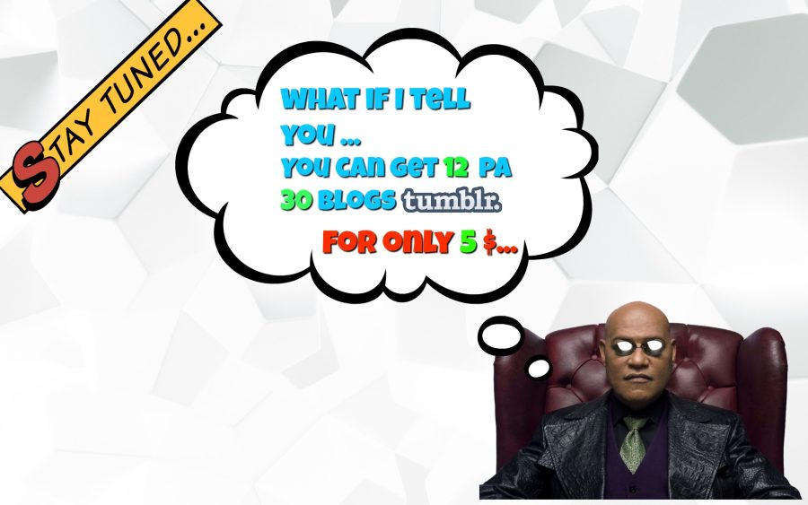What if I tell you..You can get 12 PA 30 OR MORE TUMBLR DOMAINS..ONLY 
