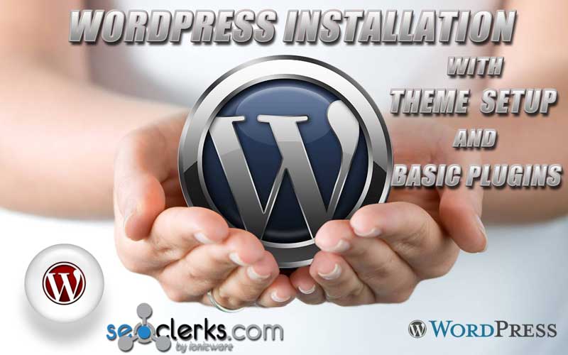 Install Wordpress on your server, with Plugins and Theme