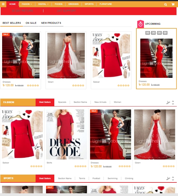  An e-commerce website for you 