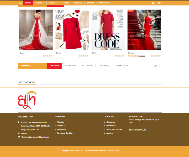  An e-commerce website for you 