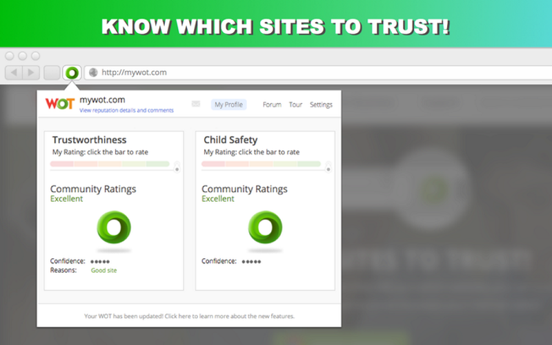 Raise the reputation of your site in the web of trust (wot) / mywot
