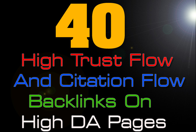 Create 40+ High DA PA Backlink  For Google Ranking 