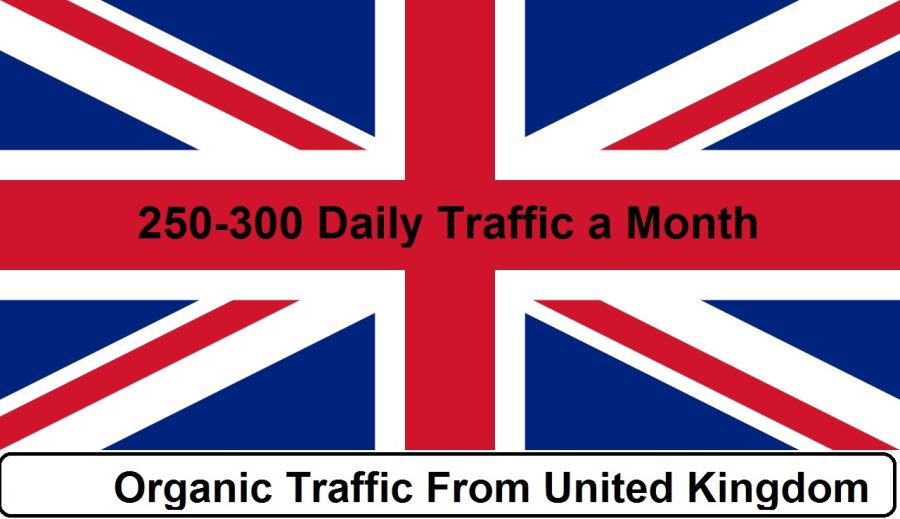 provide 150 to 250 daily UK traffic for one month