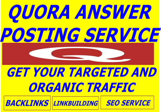 Promote your website on HQ 100 QUORA Answer with Contextual Link 