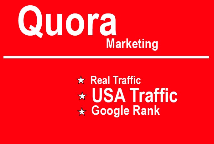 Promote your Website on QUORA with USA trafiic