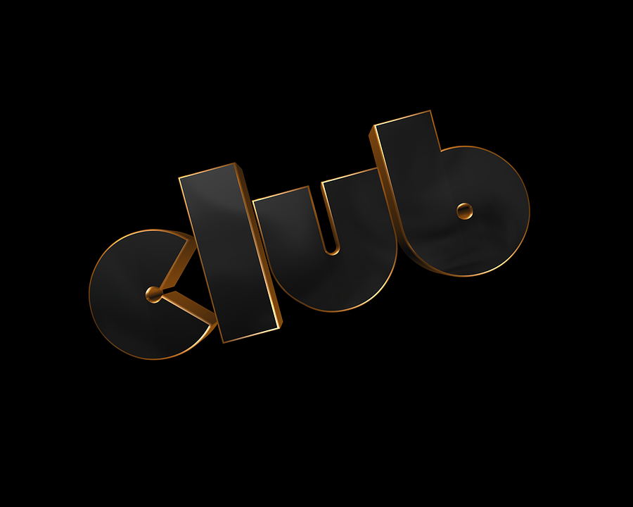 Metallic gold logo (3D) including vector file