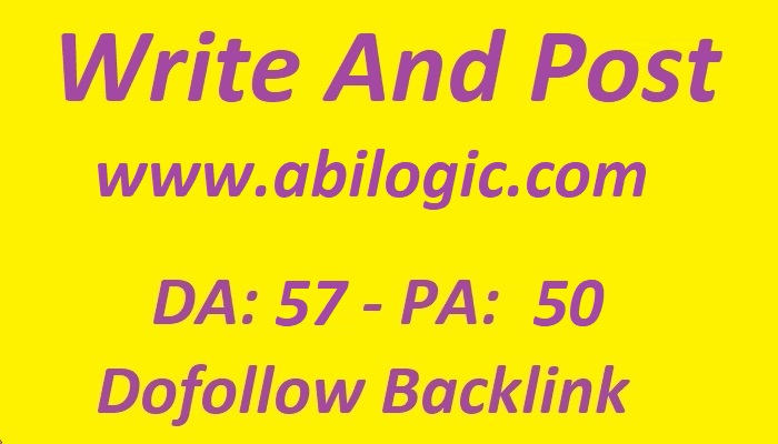 Write and Publish guest post on Abilogic.com with dofollow