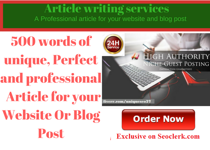 Write 500 word of professional article, Website And Blog Posts That Exceed Expectations