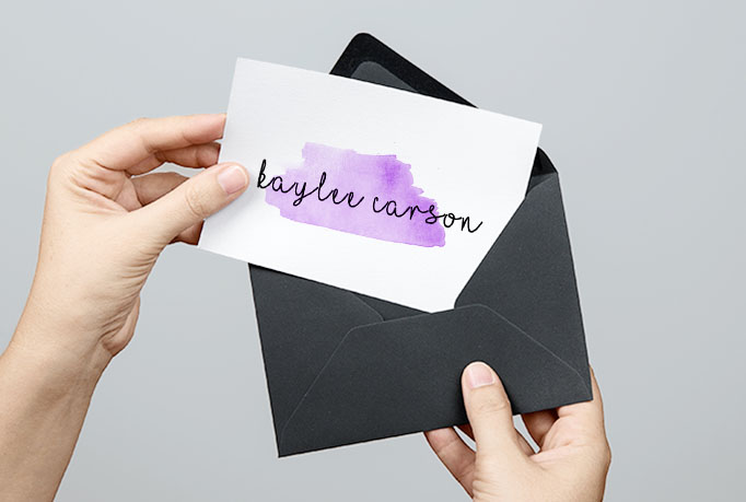 Custom Watercolor Logo, Creative Logo, Signature Logo