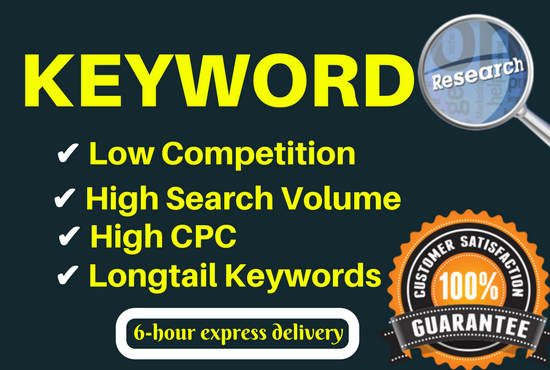 Best SEO keyword research & competitors analysis for 10$
