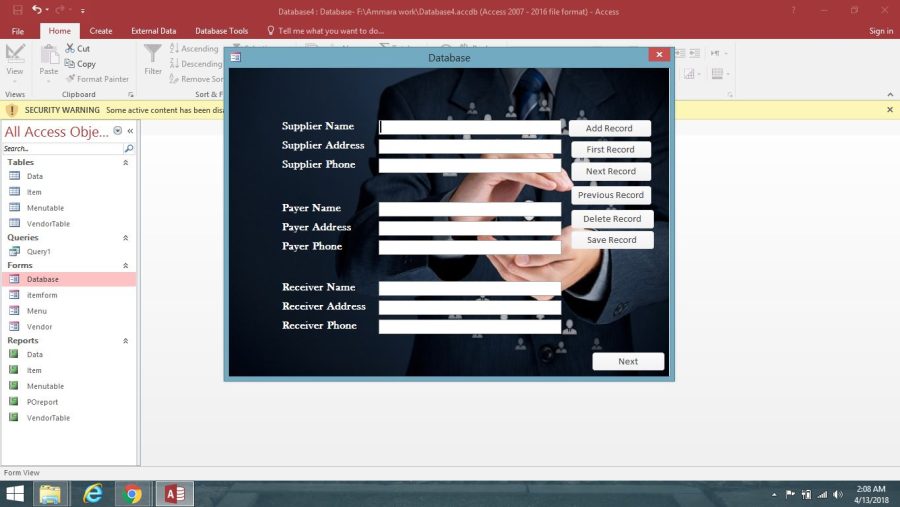 Make professional access databases for your company
