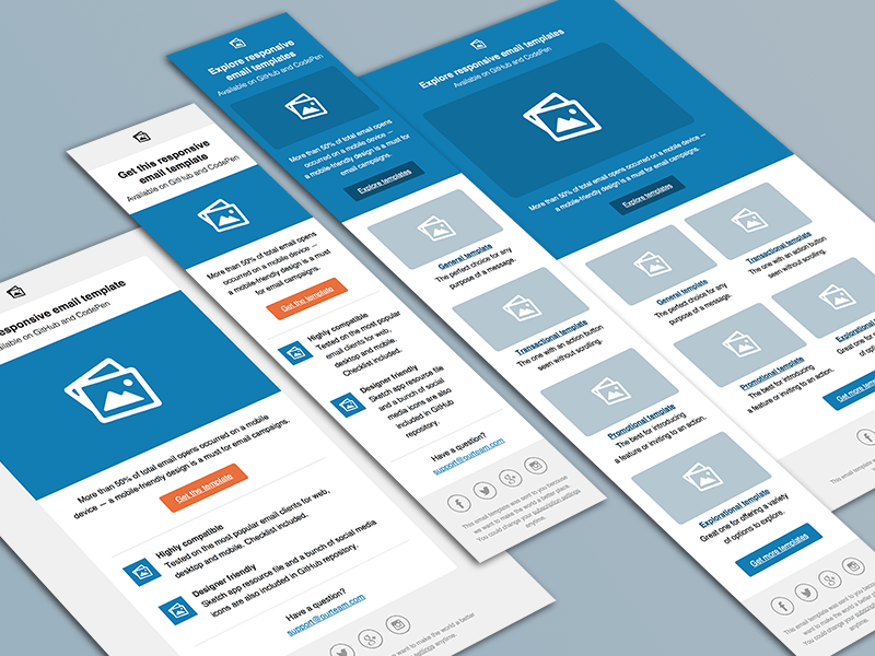 Get Professionally Designed And Fully Responsive Email Template