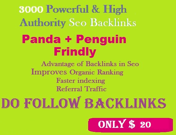  Provide GSA SER 4000 High Athourity Da Pa Contextual Backlinks