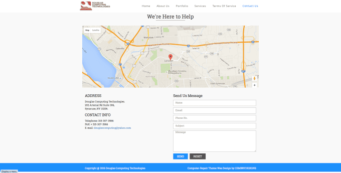 Design You A Computer Repair  Theme Website