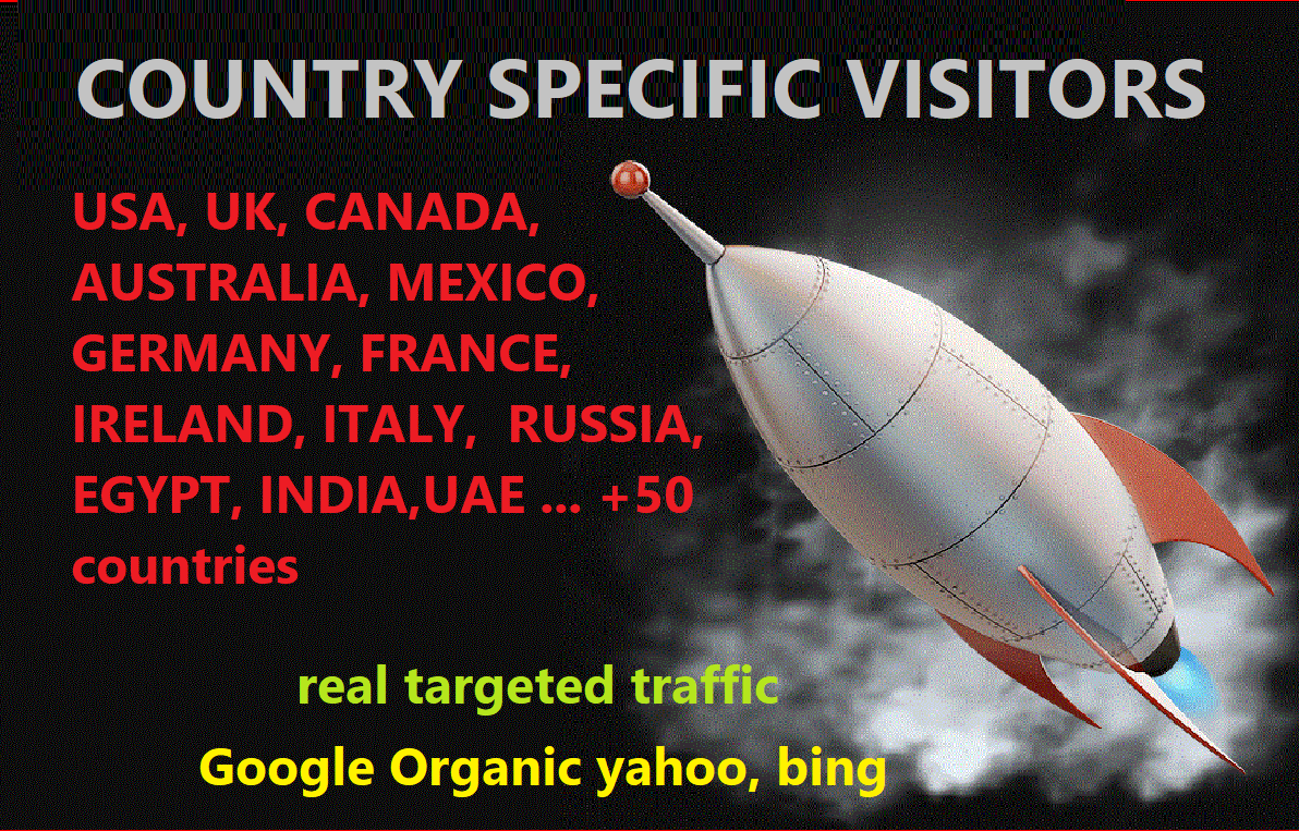 Bring unlimited web traffic targeted from Germany,uk,aus,france,usa,uae,norway