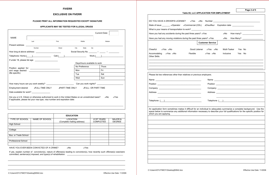Create fillable PDF for your business