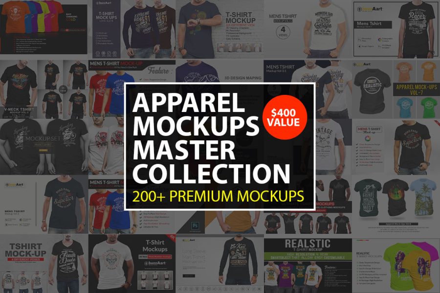 200+ T-shirt Mock-Ups