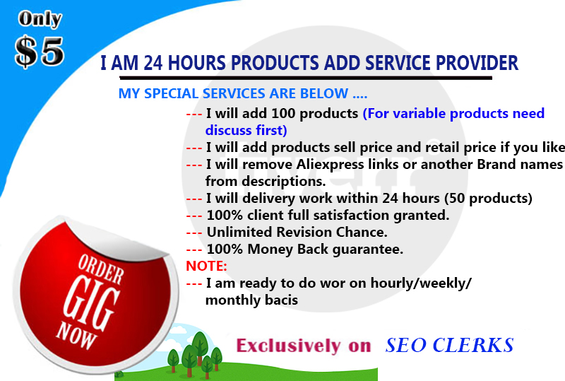 I'll add 105 Products On SHOPIFY, WOOCOMMERCE, EBAY Online Ecommerce store
