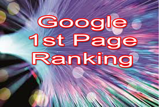GOOGLE 1st page ranking with 100% guarantee