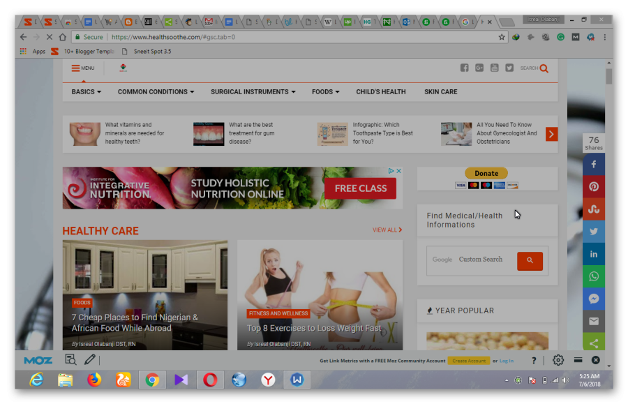 Guest post to DR 25 Health website / Links to an Existing Article