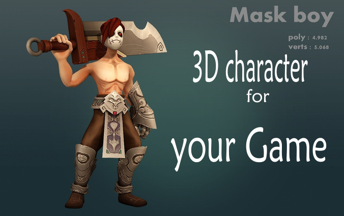 Design 3d charcter for your game 