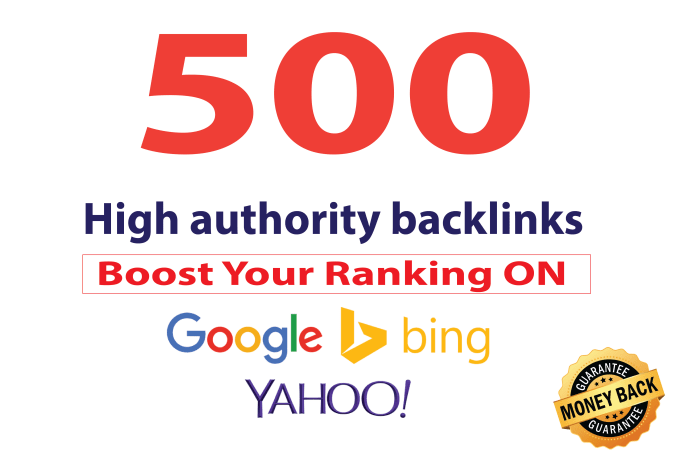 build 500 premium dofollow seo backlinks 