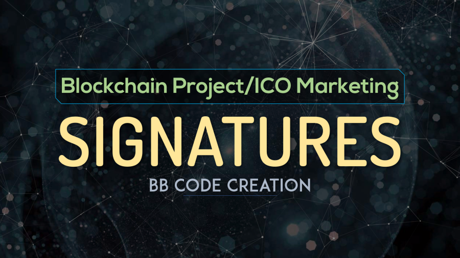 Creation of fascinating bitcointalk signature bbcode