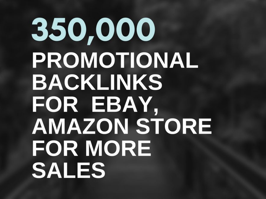 Promotion For Your Ebay, Amazon Store For More Sales With 350,000 Backlinks