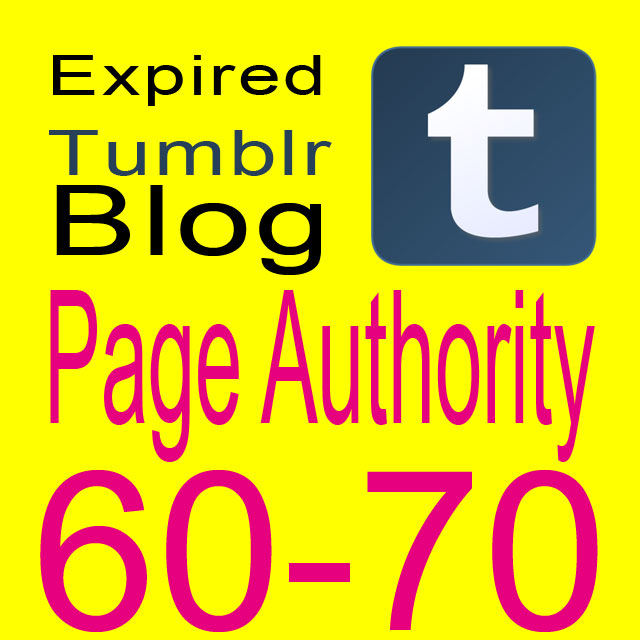 Get 5 Expired Tumblr registered PA 60-70