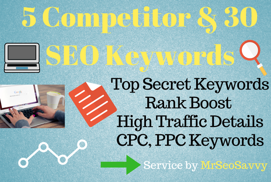 2 Competitor Analysis & 30 SEO Keyword Research 