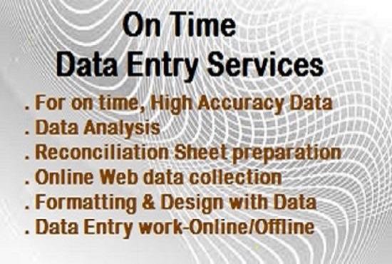 I want to do any type of Data Entry, Data Analysis, Web Mining, Copy Paste Works for 4 hours.