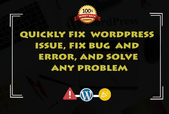 I'll fix any kind of WordPress issues and errors 