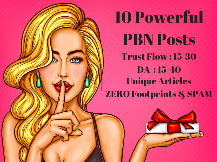 Create 10 High Domain Authority PBN Backlinks upto DA : 40