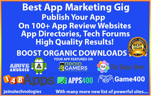 App Promotion, App Marketing With High Quality Backlinks For Your App Or Game