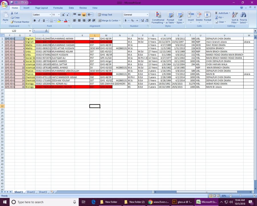 Virtual Assistant, MS-Office convert PDF, Fillable PDF, CSV, Excel, word