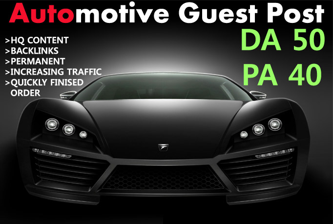 write and publish guestpost on automotive site 2xda50 low spam score