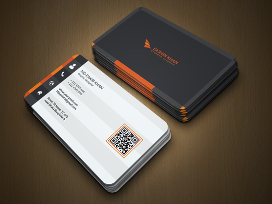 business card design with 1 hours 