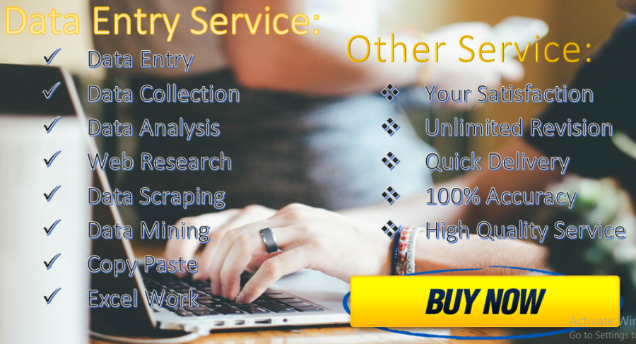 I do Provide 3 Hours Any Data Entry, Data Analysis Service