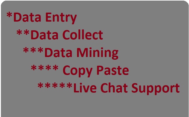 Data Entry, Data Collect & Data Mining for 4 hours