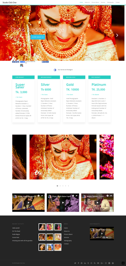 Custom Website Front-end and Back-end