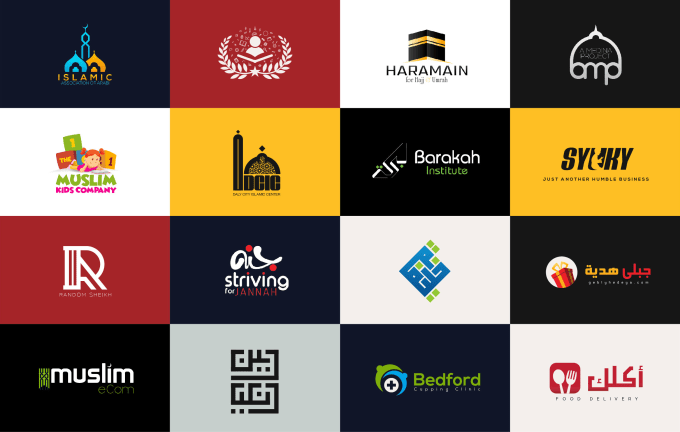 design islamic or arabic logo, posters, flyers or banners