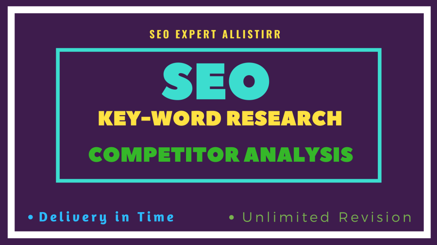 On page SEO, Keyword research, Competitor analysis